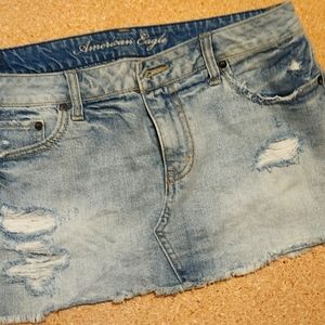 Denim jean skirt